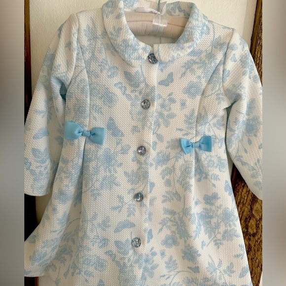 Nanette Baby 18 Month Toile Tulle Dress & Matching Peacoat Jacket- RARE - Picture 12 of 16